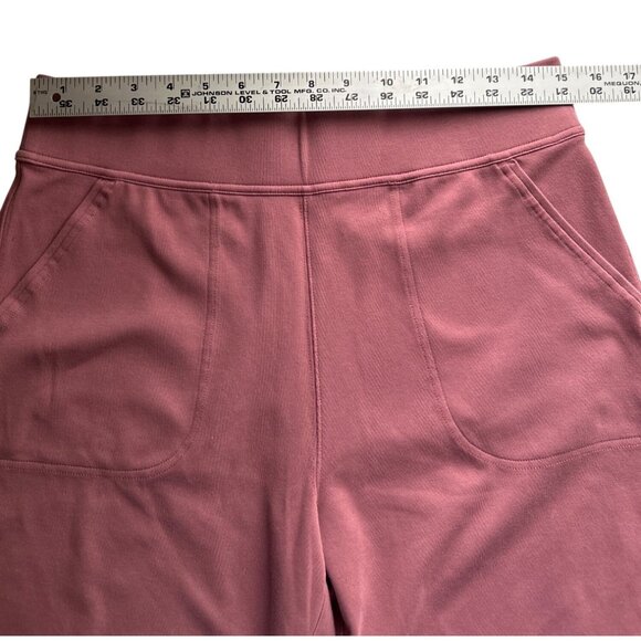 Duluth Womens Mauve Elastic Waist Bike Style Stretch Shorts Size Medium - Picture 5 of 7